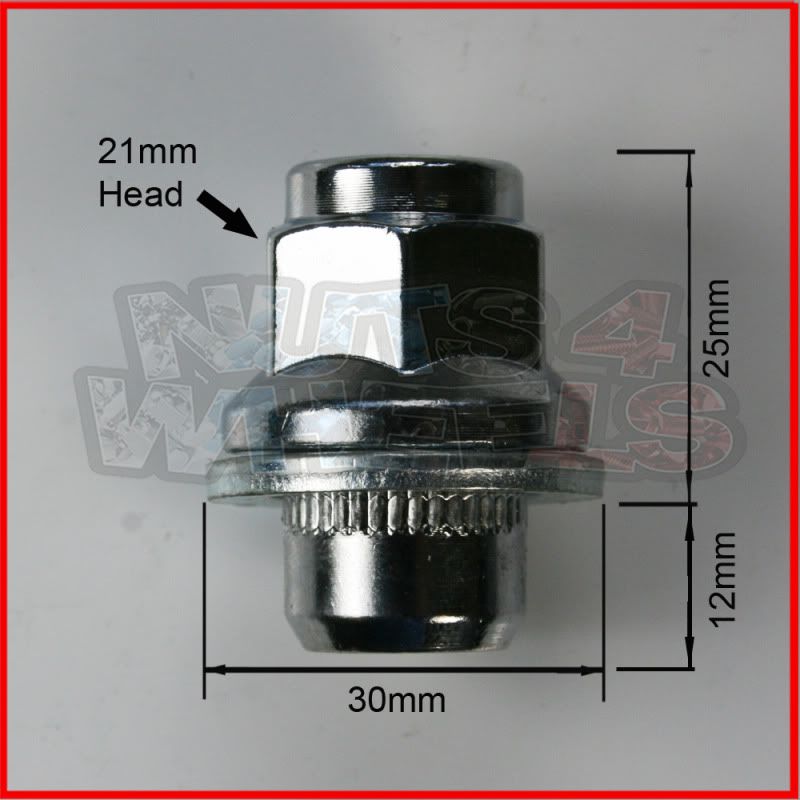 24 x Flat Seat Genuine alloy wheel nuts + locking fits Mitsubishi L200