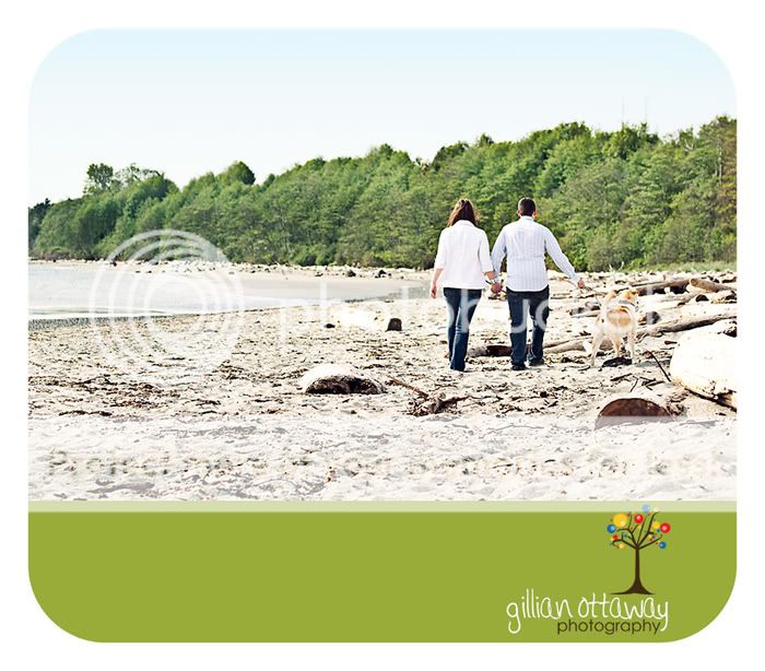 Engagement photos at Air Force Beach