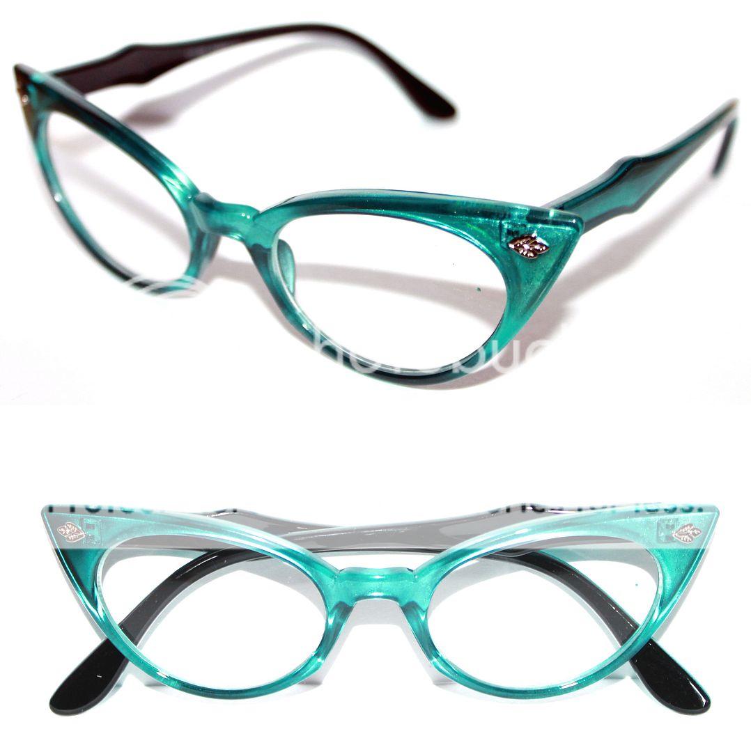 Cat Eye Vintage Glasses Frame 50s Cateye small Nerd ...