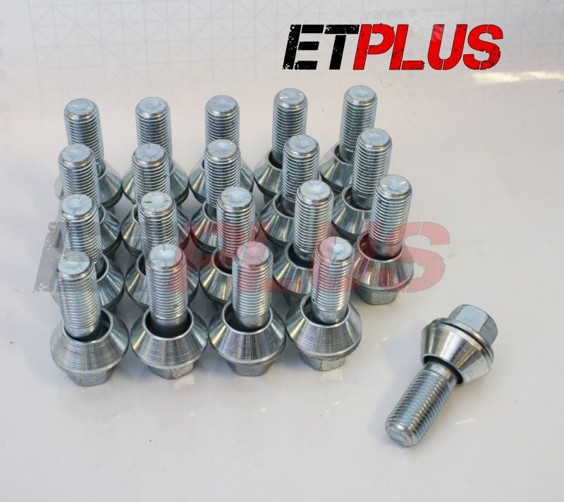 20x M12x1.5 Variation Wobble bolts fit 5x1105x112, 4x984x100, 5x112